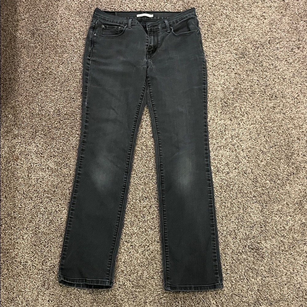 Levi's Women's Dark Gray Straight Leg Jeans
